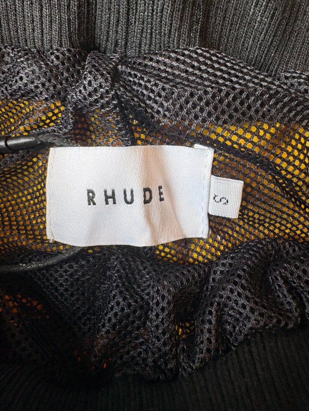 Rhude Yellow Mesh Basketball Shorts NWT - Picture 8 of 10